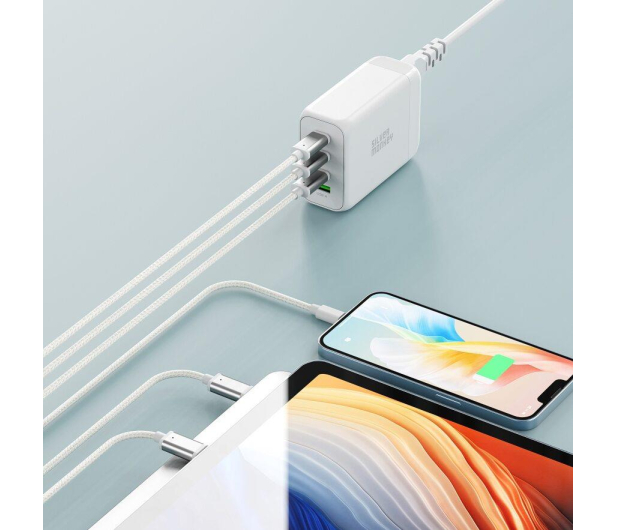 Silver Monkey Ładowarka GaN 130W USB-C PD + USB 3.0 QC W - 1097685 - zdjęcie 6